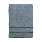 Cariloha Organic Bamboo and Turkish Cotton Bath Towel - Luxuriously Soft and Odor-Resistant - 600 GSM - 30' x 56' - Blue Lagoon