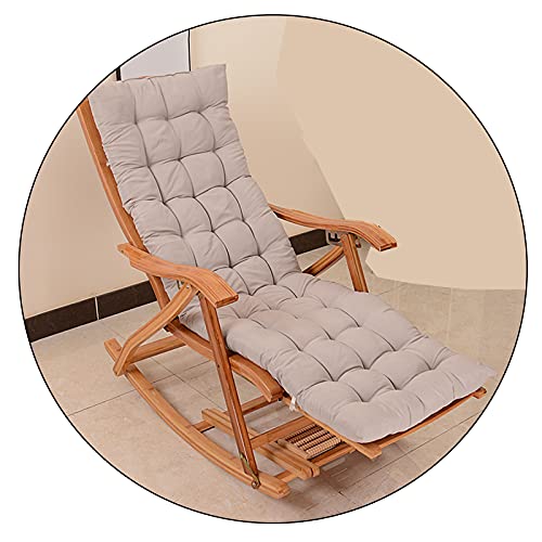 Soulagez votre dos grâce à cette chaise longue de jardin à bascule ergonomique en bambou