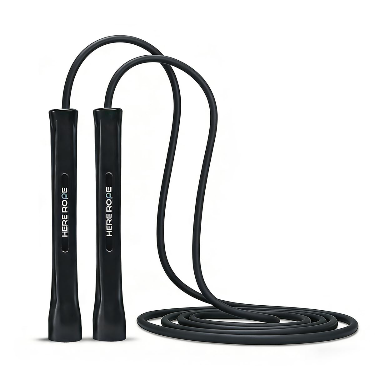 Corde à Sauter HEREROPE PVC 5 Mm – Poignées Incassables, Réglable 3,7 M, Fitness Et Boxe