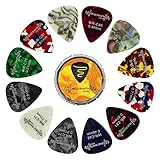 12x púas de guitarra de celuloide 4x 0.46mm 4x 0.71mm 4x 0.81mm púas