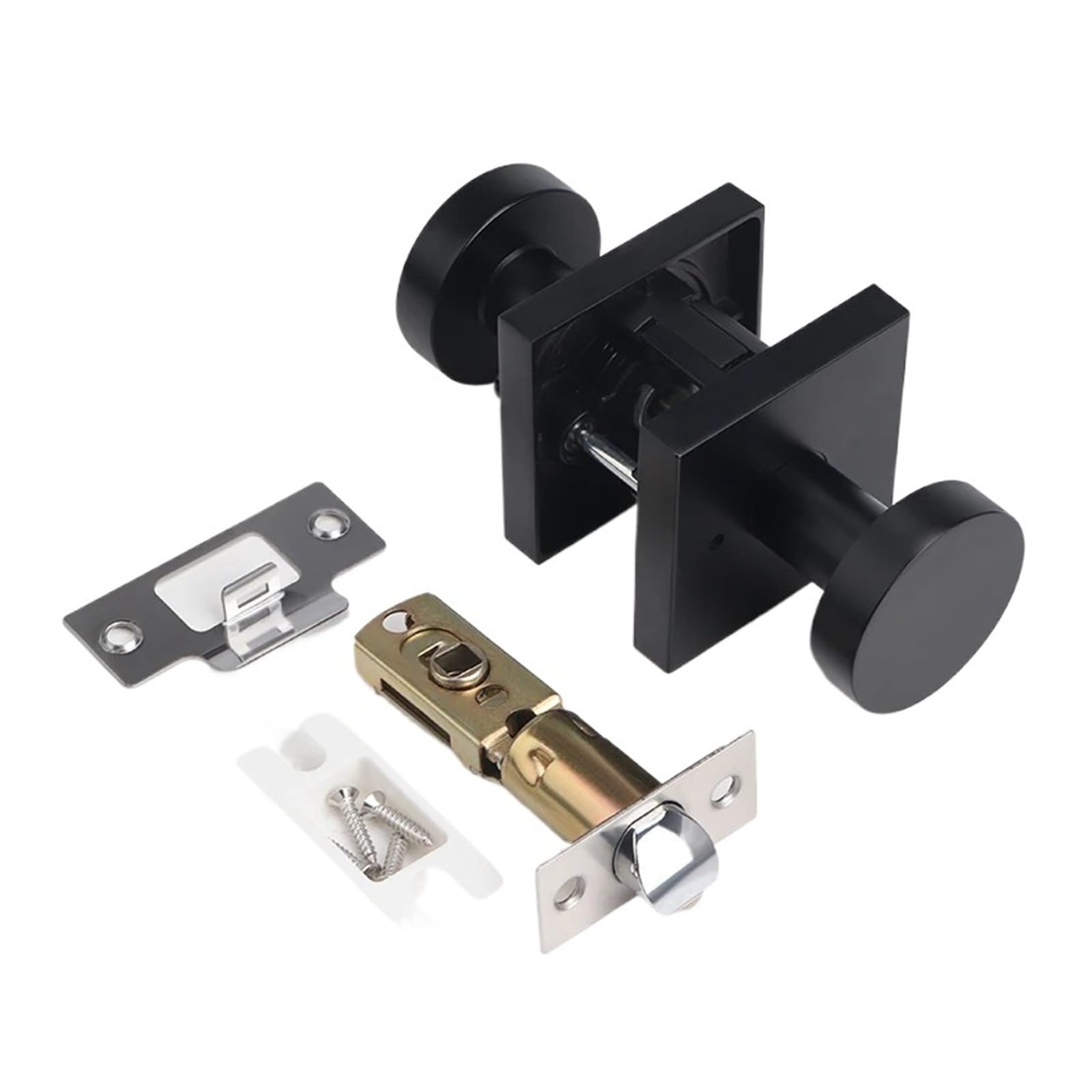 Fbxrxzfpj Bathroom Lock-1 Keyless Silent Passage Door Handle Lock