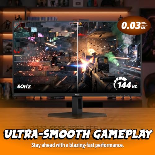 AOC 27 Inch Gaming Monitor QHD QD OLED 144Hz NVIDIA G-SYNC Compati. Q27GADE by AOC - Used condition - Image 3