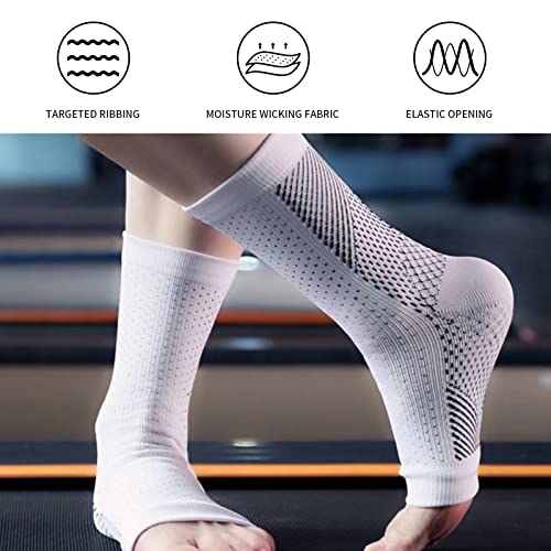 Candyhouse 6 Pcs Neuropathy Socks Ankle Compression Sleeve For Women Or Men Ankle Support For Ankle For Swelling, Plantar Fasciitis,Sprain,Neuropathy Brace For Women And Men #TOP4