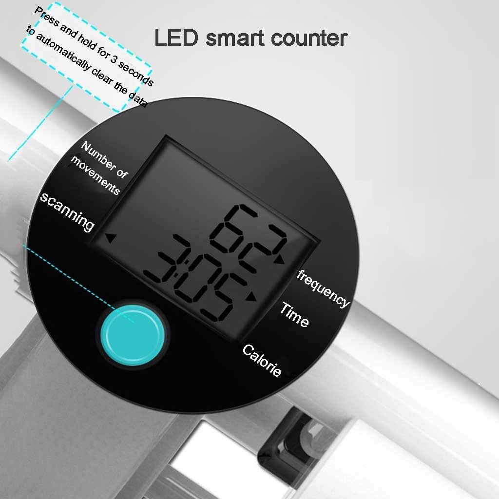 Stepper,Mini Desk Elliptical Massage Exercise Stair Machine Fitness Large Non-Slip Pedals and Display for Home Gym Use (A)