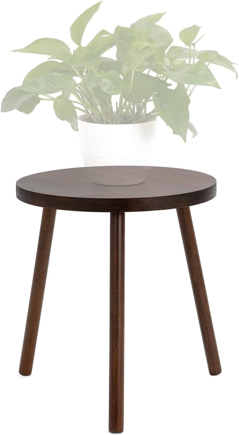 TIMEYARD Mid Century Plant Stand, Indoor Tall Plant Stand Wood Planter Holder for Flower Pots, Small Round Side Table, End Table, Modern Home Decor (Planter Not Included)