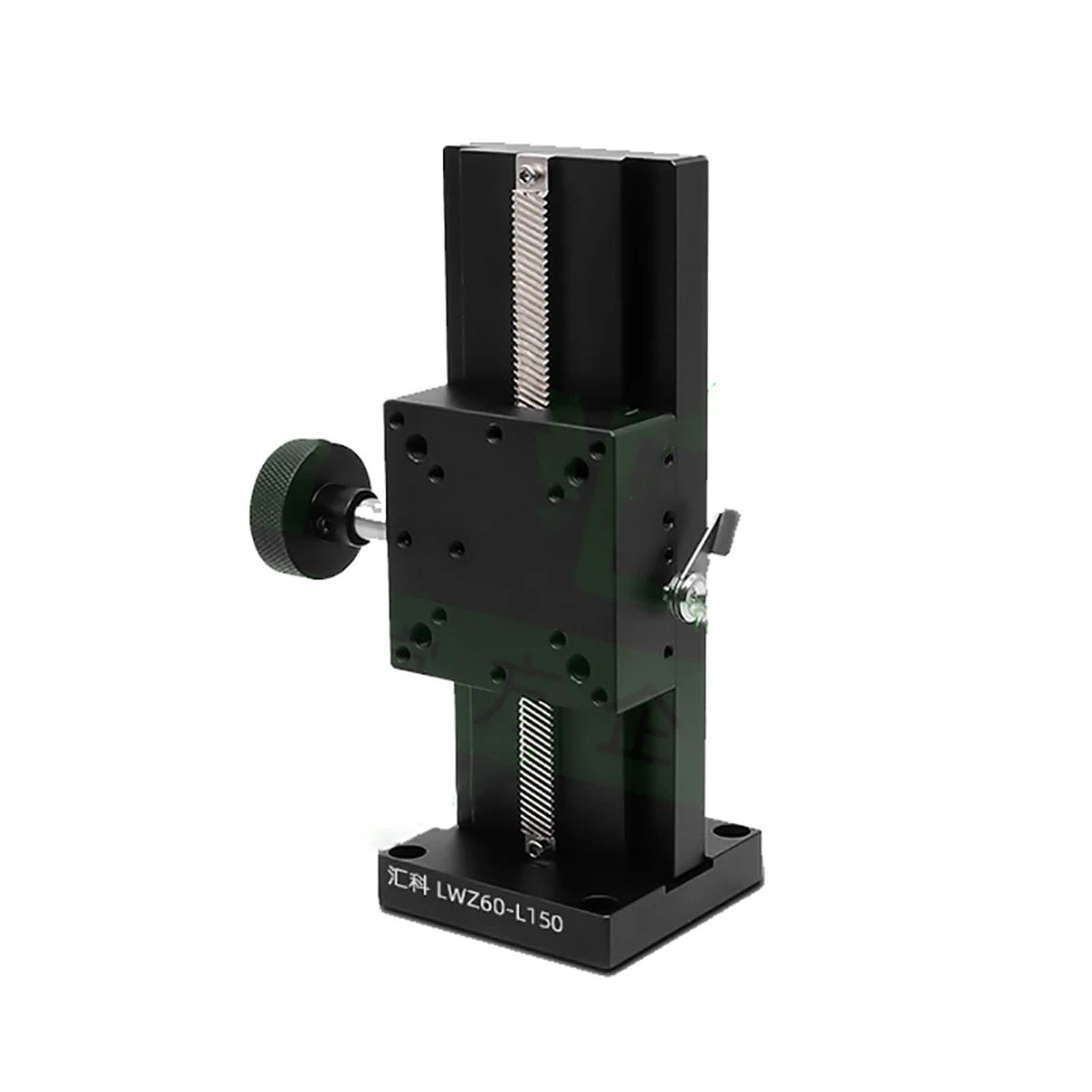iDili Z-Axis Vertical Manual Micro-Adjustment Dovetail Slide Table - 100mm Long Travel, Gear Rack Lift, LWZ60-L150