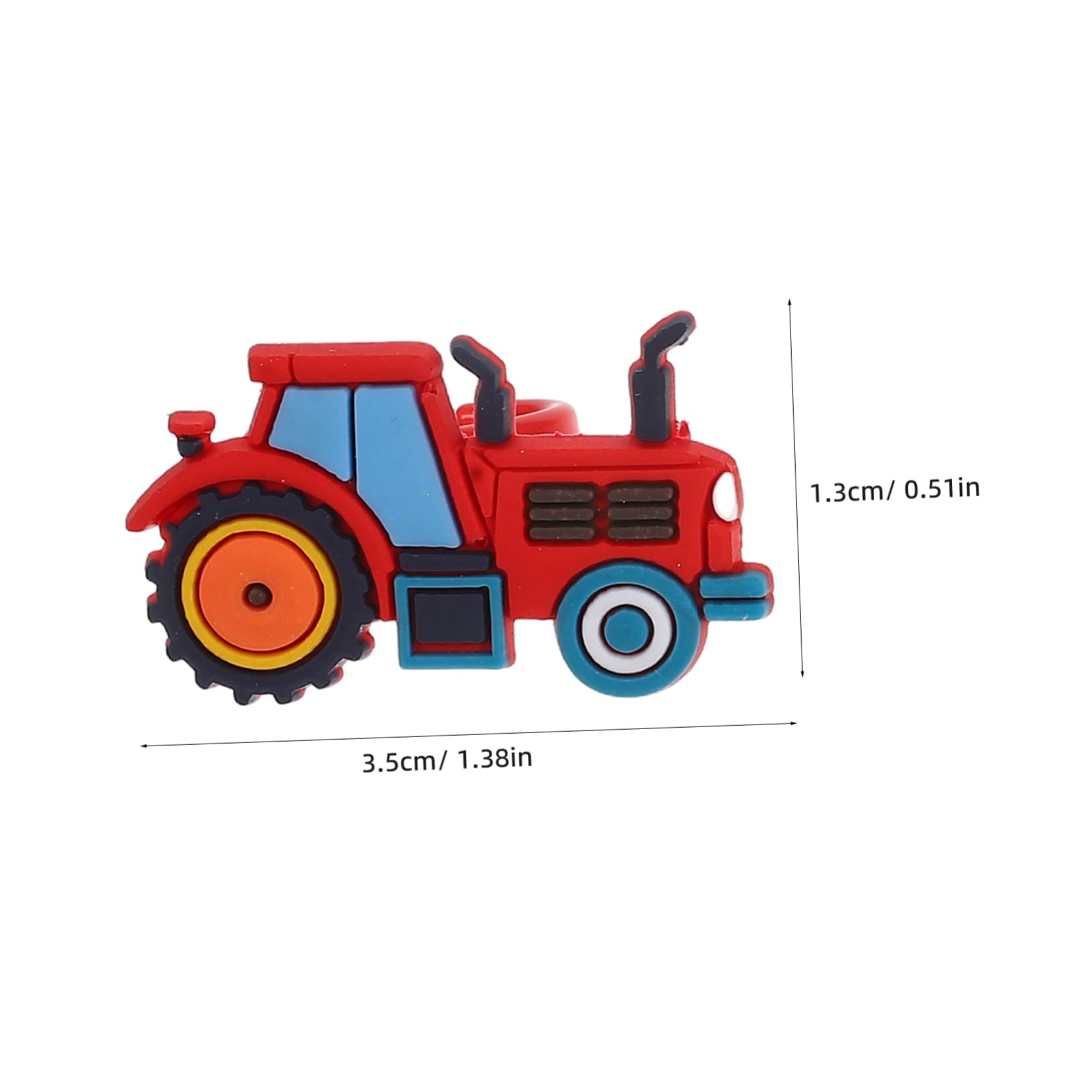 ERINGOGO Cute Plastic Construction Truck Rings 18 Kids' Farm Vehicle Jewelry Birthday Ring Toys Carnival Prize Classroom Rewards