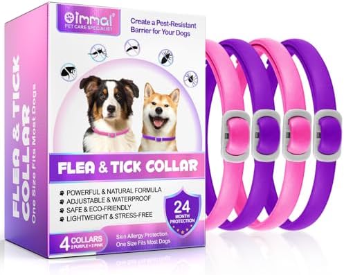 LANDYPHO Zeckenhalsband Für Hunde - 65 Cm Wasserdicht, 12 Monate Schutz