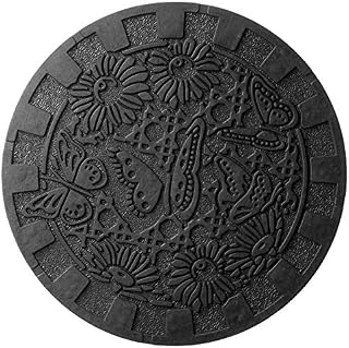 HF by LT Deluxe Rubber Stepping Stone, Butterflies Design, Heavy Duty 13 inch