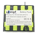 MPF Products 2000mAh 4H-AA1500, 941210 Battery Compatible with Compex Energy Mi-Ready, Edge, Fit 1.0, Fit 3.0, Full Fitness, Mi-Sport, Mi-Fitness, Runner, SP 2.0, SP 4.0, Sport Elite Stimulator