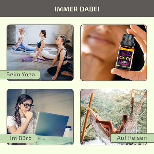 OLLEENO® Ätherisches Öle Set, Reines Natürliche Duftöle Set 6 x 10ml Essential Oils für Aromatherapie 100% naturrein Massage Düftöl, Ätherisches Öl für Diffuser Luftbefeuchter, Kerzen und Duftlampe – Bild 5