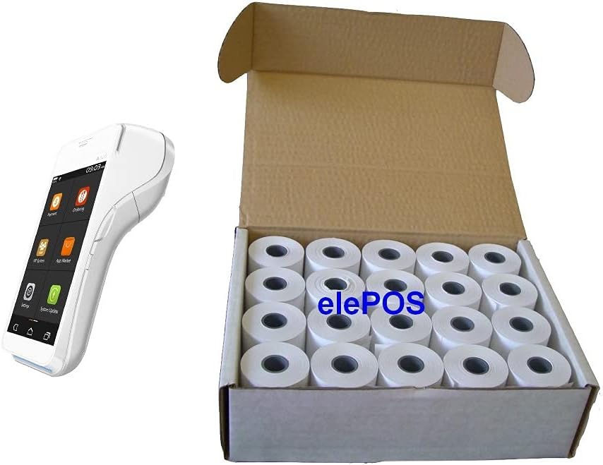 Credit Card Rolls to Fit Pax A920, A-920, Pax, Dojo, Dojo Pax-A920, Pax-A920 Pro, PaxA920 Pro, A920 Pro PDQ Terminal, White