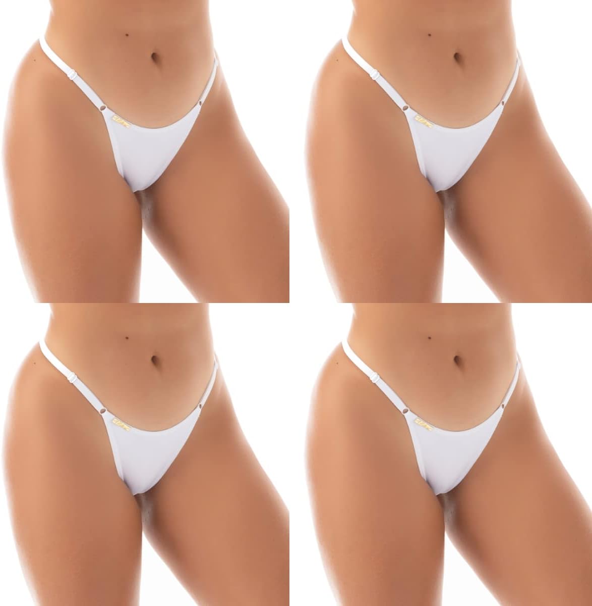 Kit 4 Calcinhas Tangas Fio Dental com Regulagem | Tanga Sol