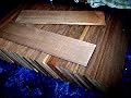 Black Walnut Kiln Dried Sanded Exotic Wood Lumber Boards, 12” X 4” X 1/4", Set of 10