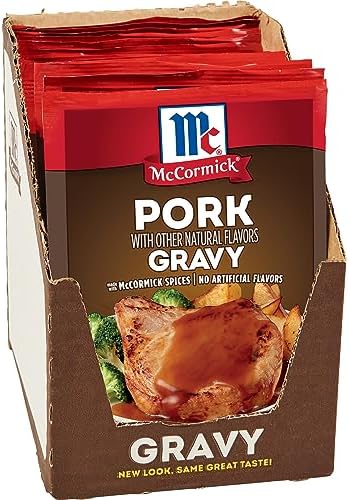 McCormick Pork Gravy Mix, 0.87 oz (Pack of 12)