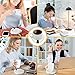 Coffee Mug Warmer, Electric Beverage Warmer, 149℉/ 65℃ for Desk with Auto Shut Off Coffee Warmer 3 Temperature Levels Auto Shut Off, Mug Heater for Coffee, Milk, Tea, Cocoa, Hot Chocolate 110V Chargeable（White)
