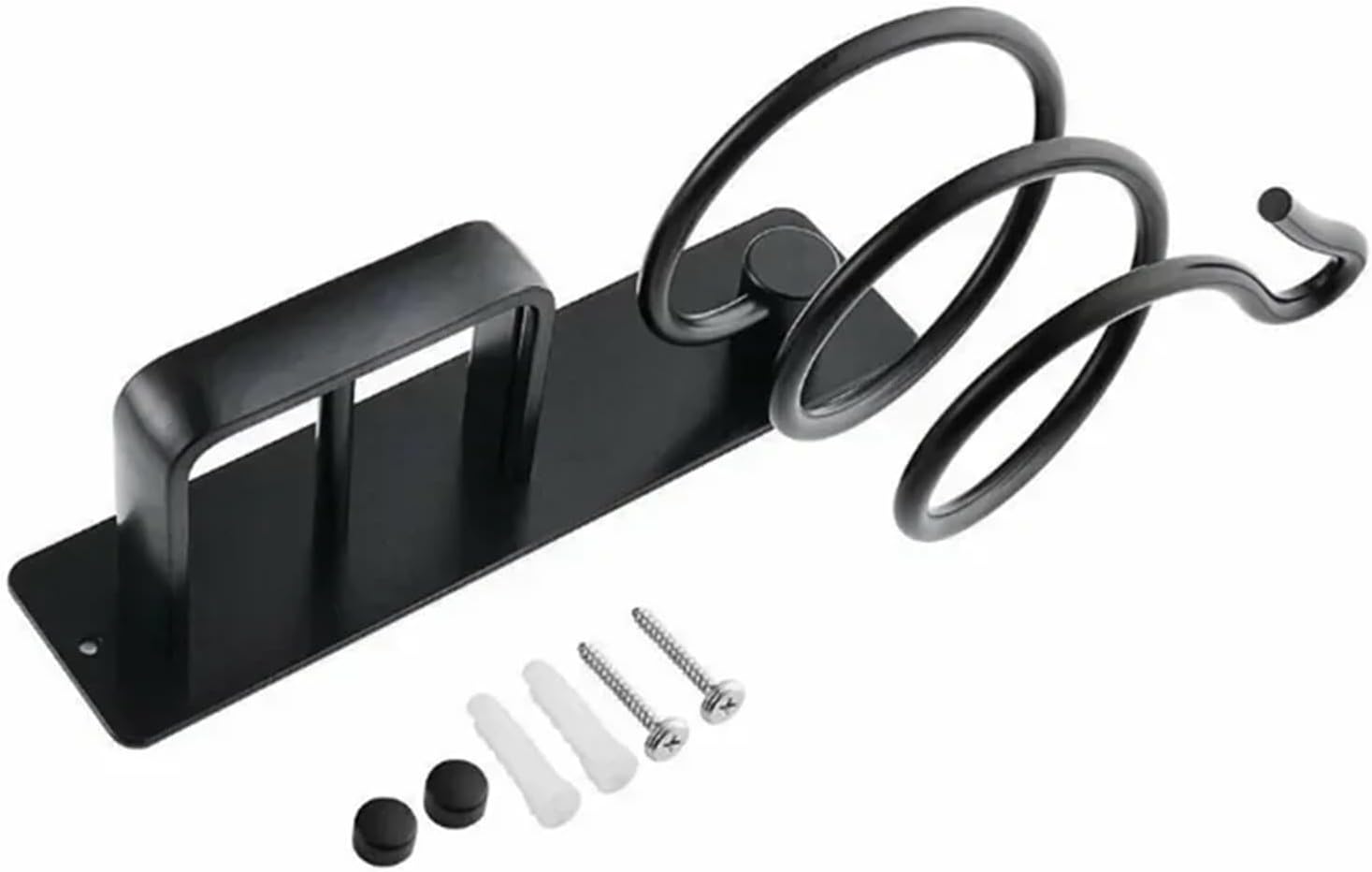 Dryer Holder Organized Rack Wall Mounted Straightener Stand Bathroom Shelf Storage Shelves Accessories(DVPEN01-SL)