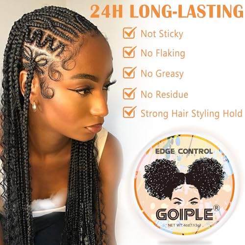 Wozutunt Edge Control Wax For Black Women - Strong Hold, Non-Greasy Smoother For Black Hair thumb #3