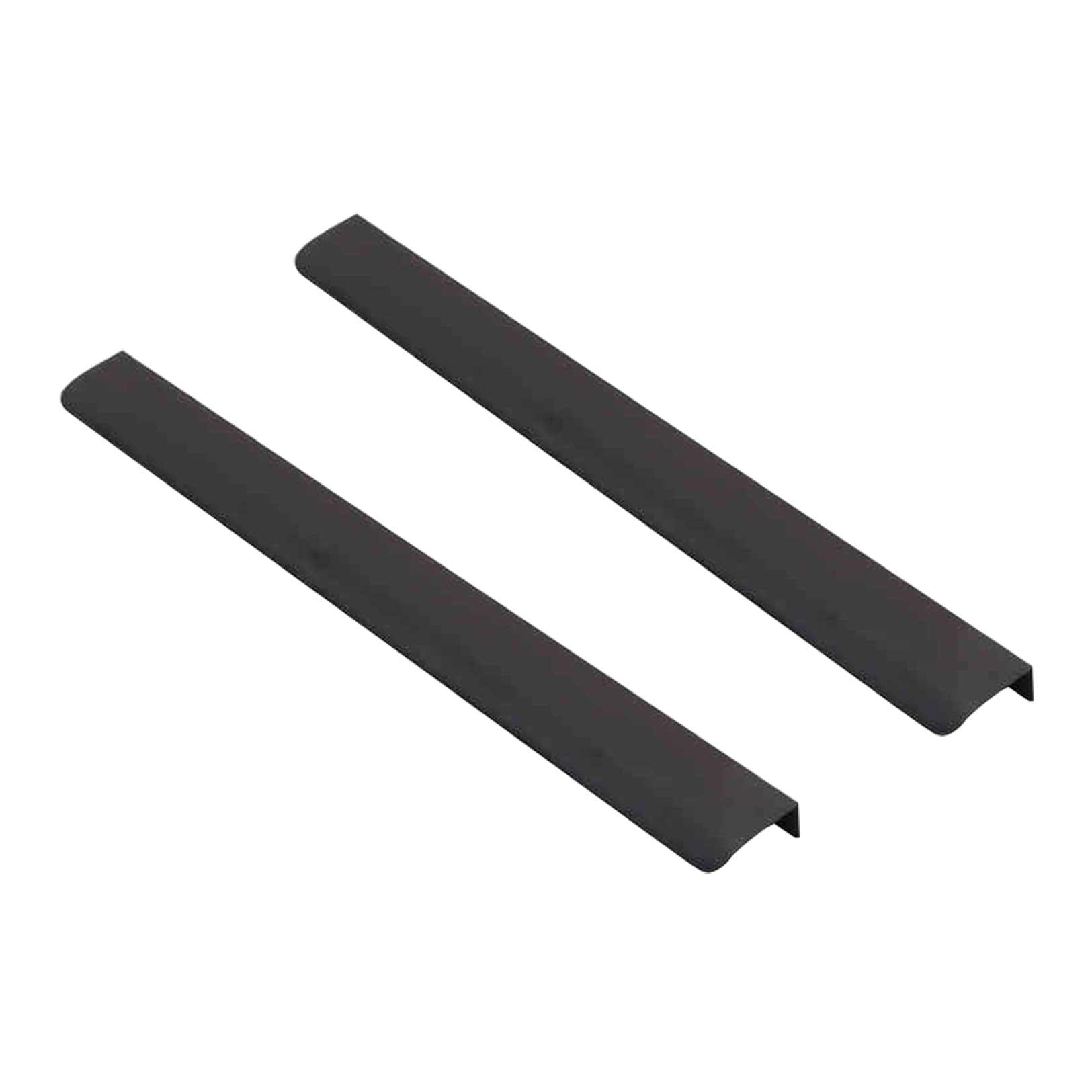 Invisible Drawer Handles 2 Pack Wardrobe Handles Wine Cabinet Pulls Handles Concealed Cupboard Handles Brushed Furniture Handles Aluminum Alloy Matt Black (Length 800mm)