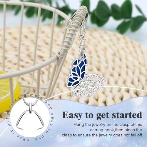 image for MENKEY Earring Hooks 50PCS/25Pairs, Stainless Steel Ear Wires Fish Hoo