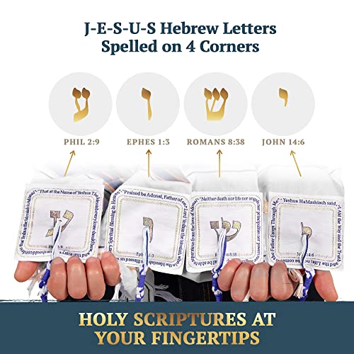 HalleluYAH Messianic Tallit Prayer Shawl 72"x 22" with Bag For Men & Women4