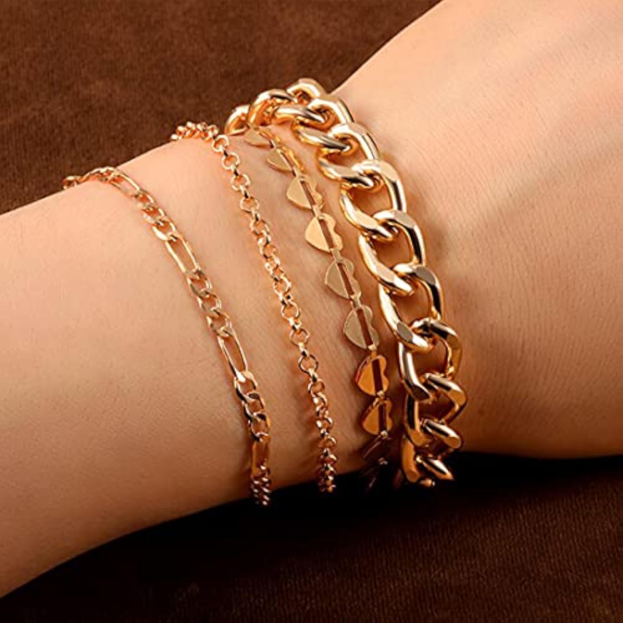 Plated Bracelet Cum Anklet Jewelry