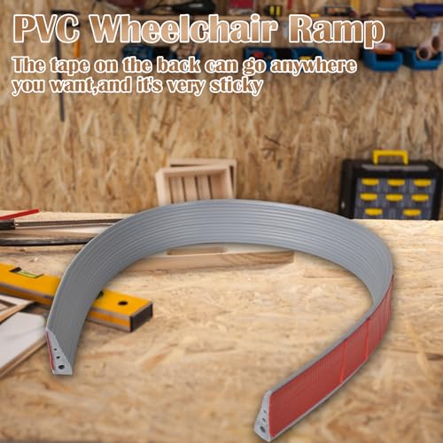 Dokpav Silicone Door Threshold Ramps, 90 x 6 x 2 cm Non-Slip Solid Bendable Wheelchair Ramp, Portable Curb Ramp for Home Bathroom Sweeper Doorways Curb Step by Dokpav - Image 5