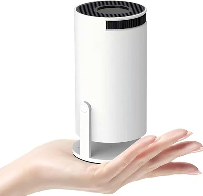 Proyector portátil 4K, Mini proyector de vídeo FHD 1080P Compatible con Android y Netflix, WiFi 6, BT 5.0, rotación de 180°, proyector de vídeo con corrección automática de distorsión Trapezoidal