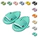 Sfit Pantoufle de Requin, Shark Cloud Slippers, Pantoufles d'Eté Bout Ouvert Chaussons de Bain Maison Piscine Douche Claquettes de Plage Antidérapent Sandales Slides(Menthe verte，40/41EU )