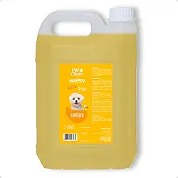 Shampoo e Condicionador Banho Pet Shop para Cachorro e Gato 5L Pet Clean Pelos Claros