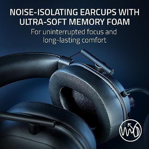 Razer BlackShark V2 HyperSpeed Wireless Gaming Headset: 280g Lightweight - THX Spatial Audio - Bendable Mic - 50mm Drivers - 2.4GHz, Bluetooth or USB - 70 Hr Battery w/USB Type C Charging - Black - 5