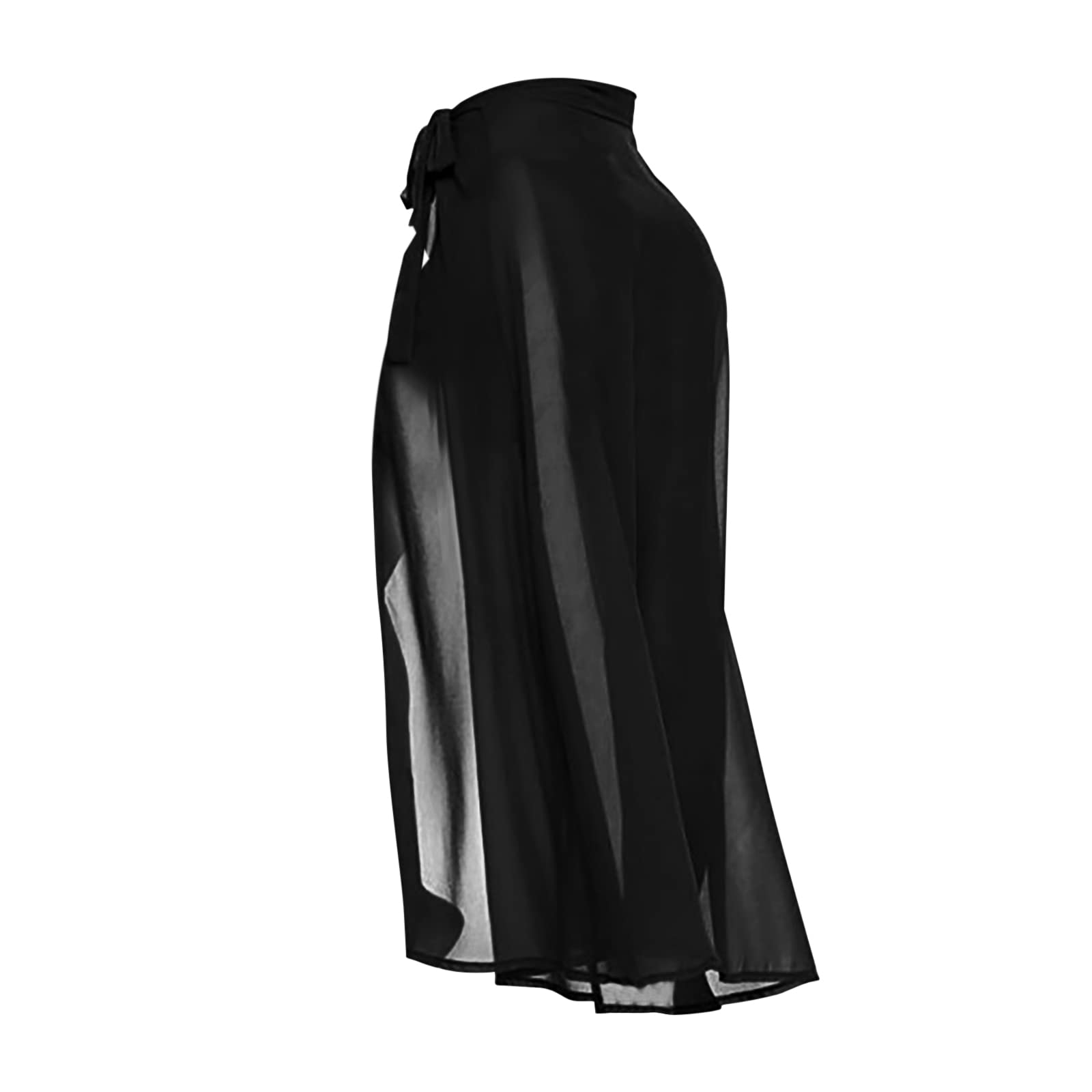 WindsfinrVestido largo de pareo para mujer, falda de playa, falda envolvente con ranura, toalla de playa, monocolor, falda de playa, túnica de playa, vestido de playa, poncho de playa, traje de baño, bikini,