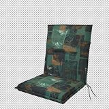 Doppler / Hochlehner Spot / 6er-Set/Gartenstuhlauflage/Hochlehner/Beige Kariert/ca. 119 x 48 x 5 cm