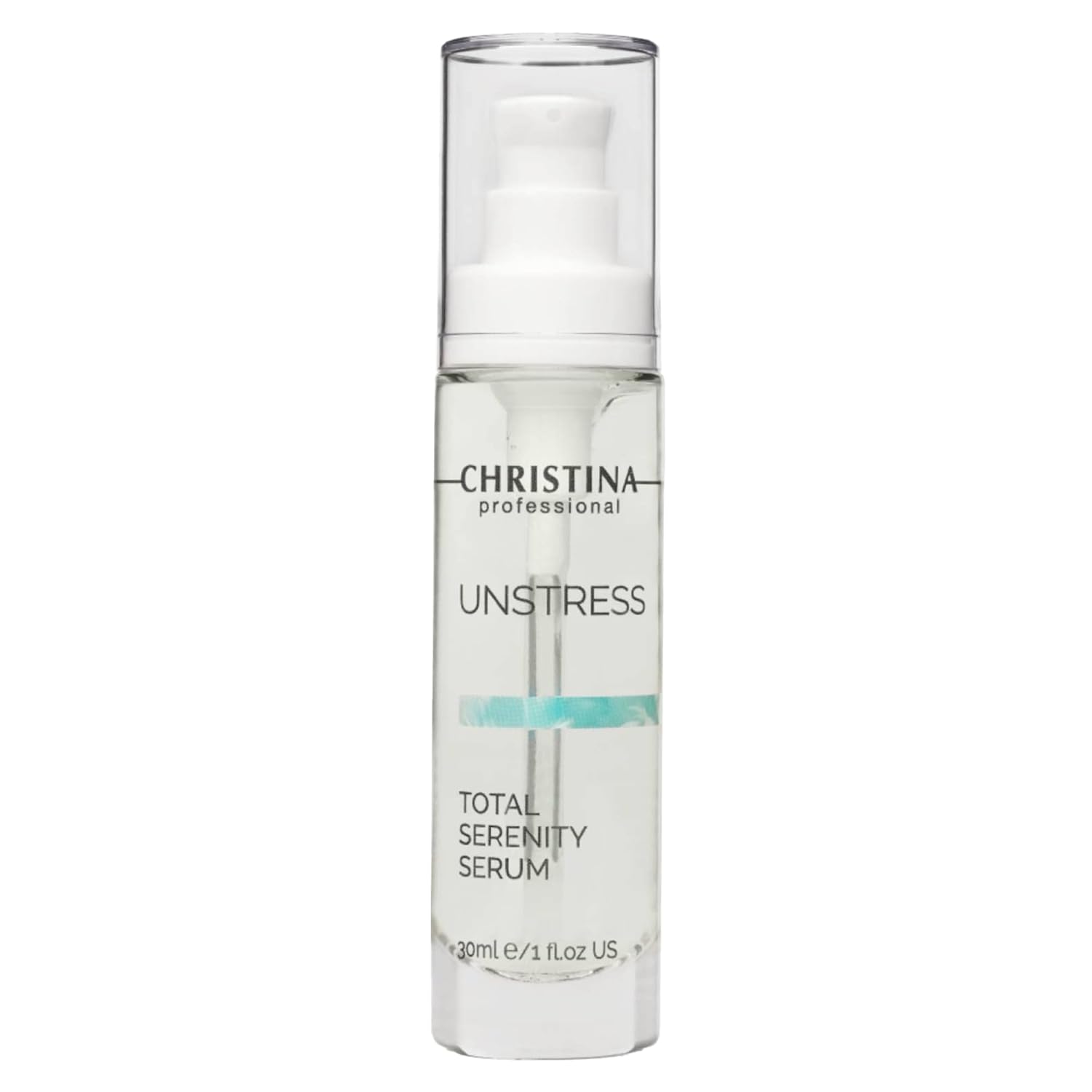 Christina Unstress Total Serenity Calming Serum for Face - 30ml - Instantly Relieves, Reduces and Rebalances Stressed Skin - Soothing Serum for Combination, Dry, Normal, Oily & Sensitive Skin Types