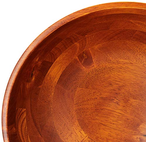 image for Lipper International Beechwood Cherry Finished Footed Serving Bowl for