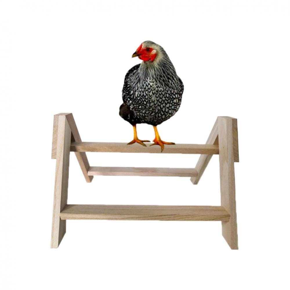 Gralara Hühnerstange Vogelstange Ständer Aus Holz Roosting Bar Spielzeug für Papageienküken