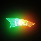 HEIBTENY Wiederaufladbare Speichenlichter für Bewegungsmelder, LED-Radlichter mit 20 Stunden Laufzeit, hohe Helligkeit, Fahrrad-Dekor für Mountainbike, Nachtfahrten, Sicherheit (bunt)