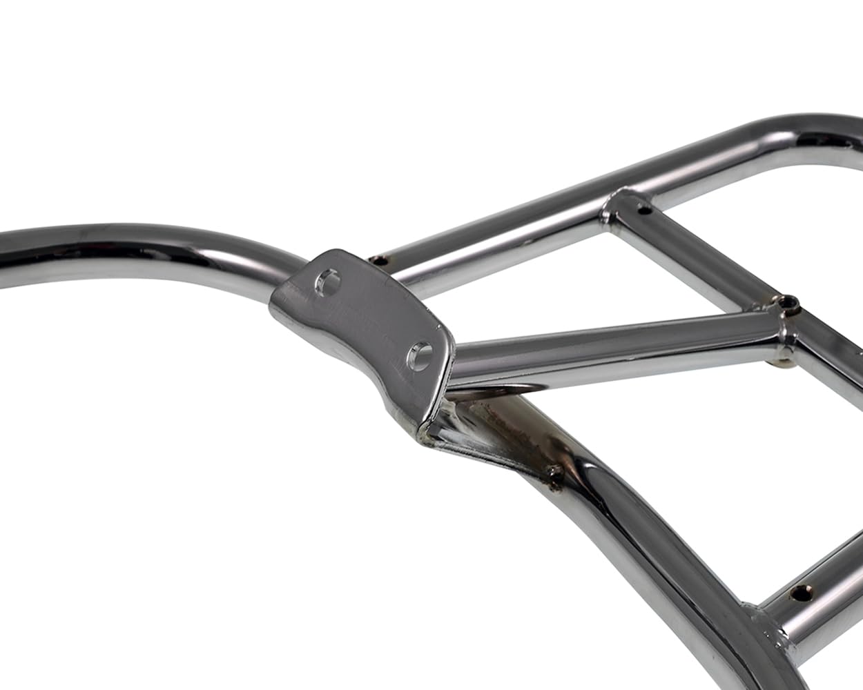 2EXTREME Top Case Träger chrom starr universal kompatibel für Vespa Primavera 3V / Touring Euro4, i.e. 3V / Touring
