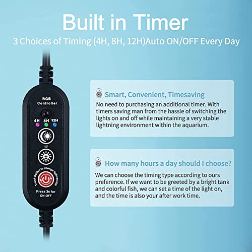 Eyeleaf Luce Acquario Led con Timer Telecomando