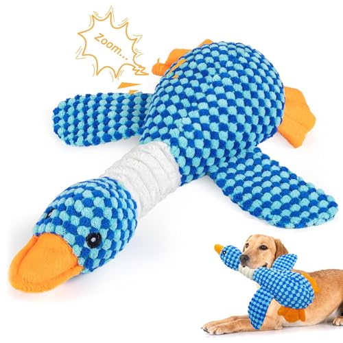 Hshenjhu Giocattoli da Masticare per Cani Indistruttibile, Resistenti Peluche per Cane, Giocattoli in Cotone Naturale per Dentizione, Giochi Squeak Interattivi per Cani di Taglia Grande e Media