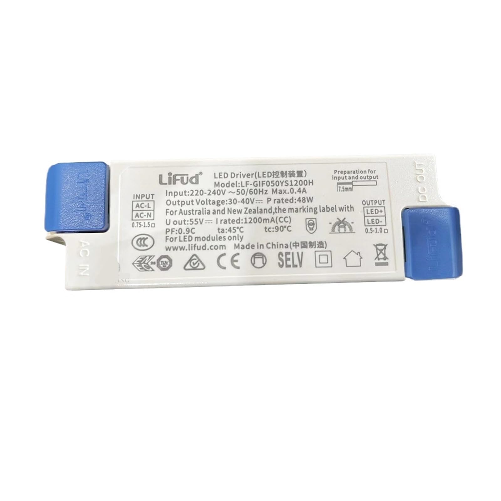 Fcarumiqp Gif050ys1200h 1Pcs Flicker Free Led Driver Lf-Gifxxxys Dc33-40V 600Ma 900Ma 1000Ma 1200Ma 1500Ma Panel Light Power Supply(Gif050ys1200h)