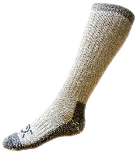 KAKUETTA TRAIL Merino Wool Socks, Long Thick Warm Crew Compression Insulated Winter Thermal Boot Sock, for Hiking Ski Work