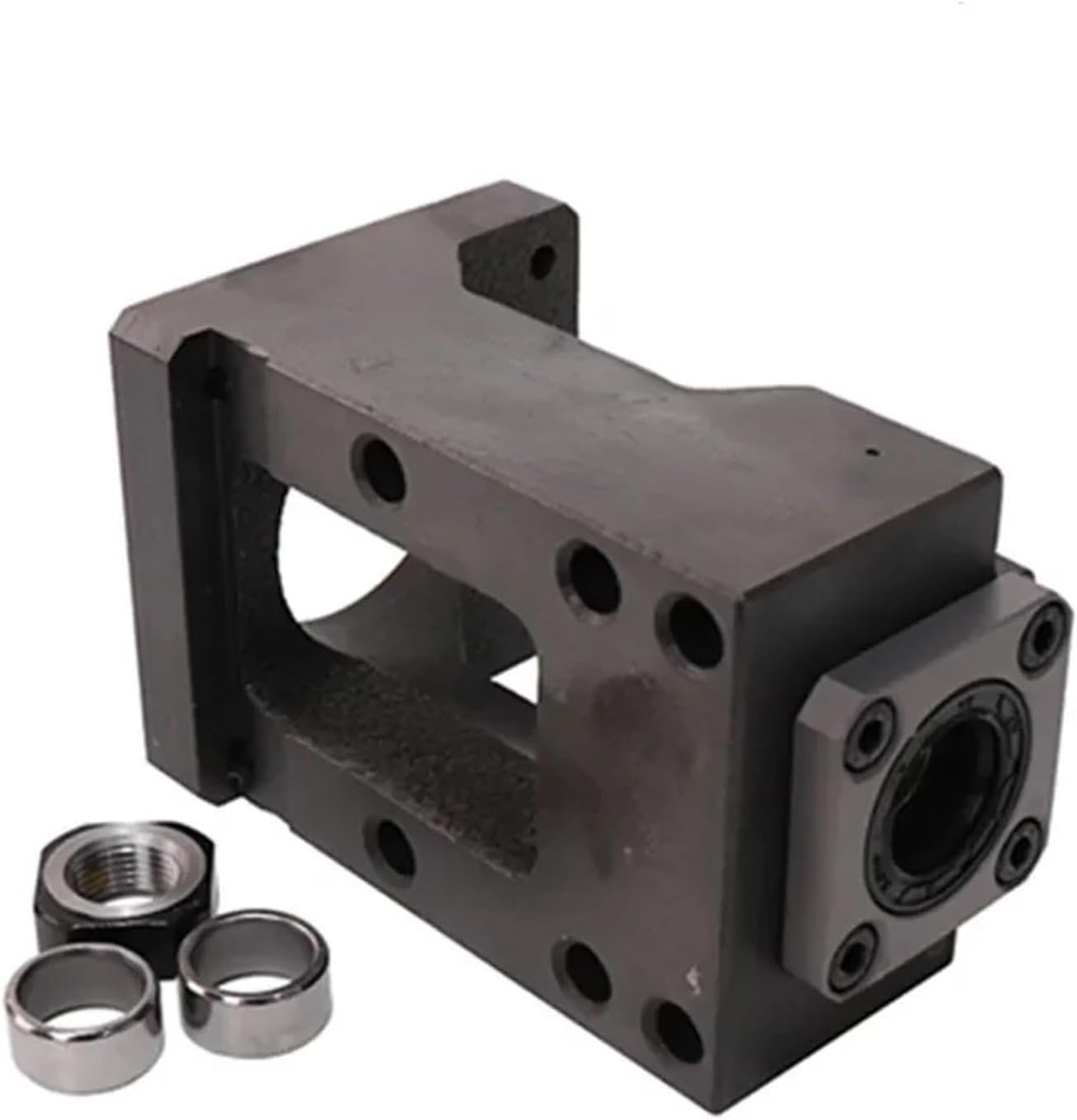 1PC Cast Iron Step Servo Motor Brackets HM20-80 HM20-86 Motor Mount for SFU2504/2505/2510 Ballscrew CNC Parts(HM20-86 C5)