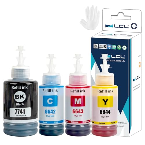 Encre compatible Epson 664 774 LCL pour imprimante EcoTank multipack KCMY