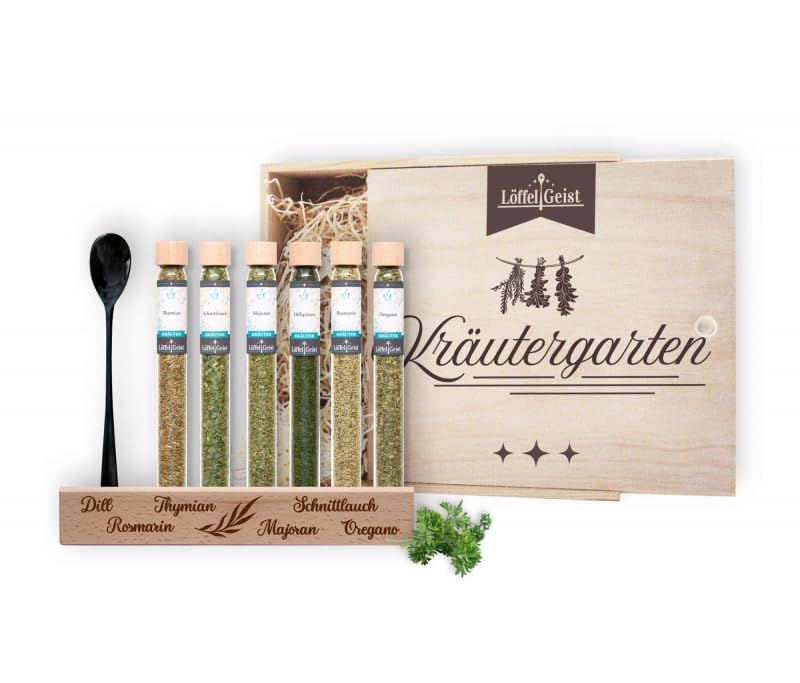 Löffelgeist® Gewürz-Geschenkbox Kräutergarten
