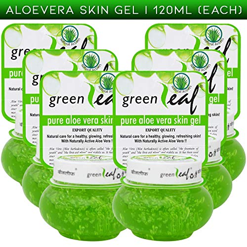 Image of Green Leaf Pure Aloe Vera Skin Gel 120GM Pack of 6