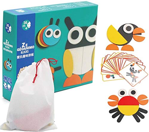 Mayatras Wood Blocks Learning Puzzle Game with 20 Pattern Card, Multicolour, 3+ years , 29 Pieces (B07JG2MKK8) Amazon Price History, Amazon Price Tracker