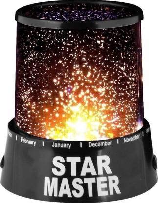 ANKH Color Changing Romantic LED Cosmos Sky Starry Moon Night Projector Bed Side Lamp (Multicolour)