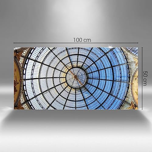Peinture sur verre Milan 100x50cm Wallfluent - Tableau moderne - 4