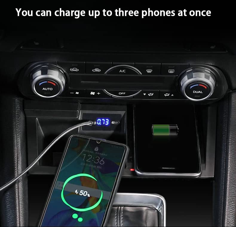 Chargeur sans fil de voiture 15W pour Mazda CX5 CX-5 2017